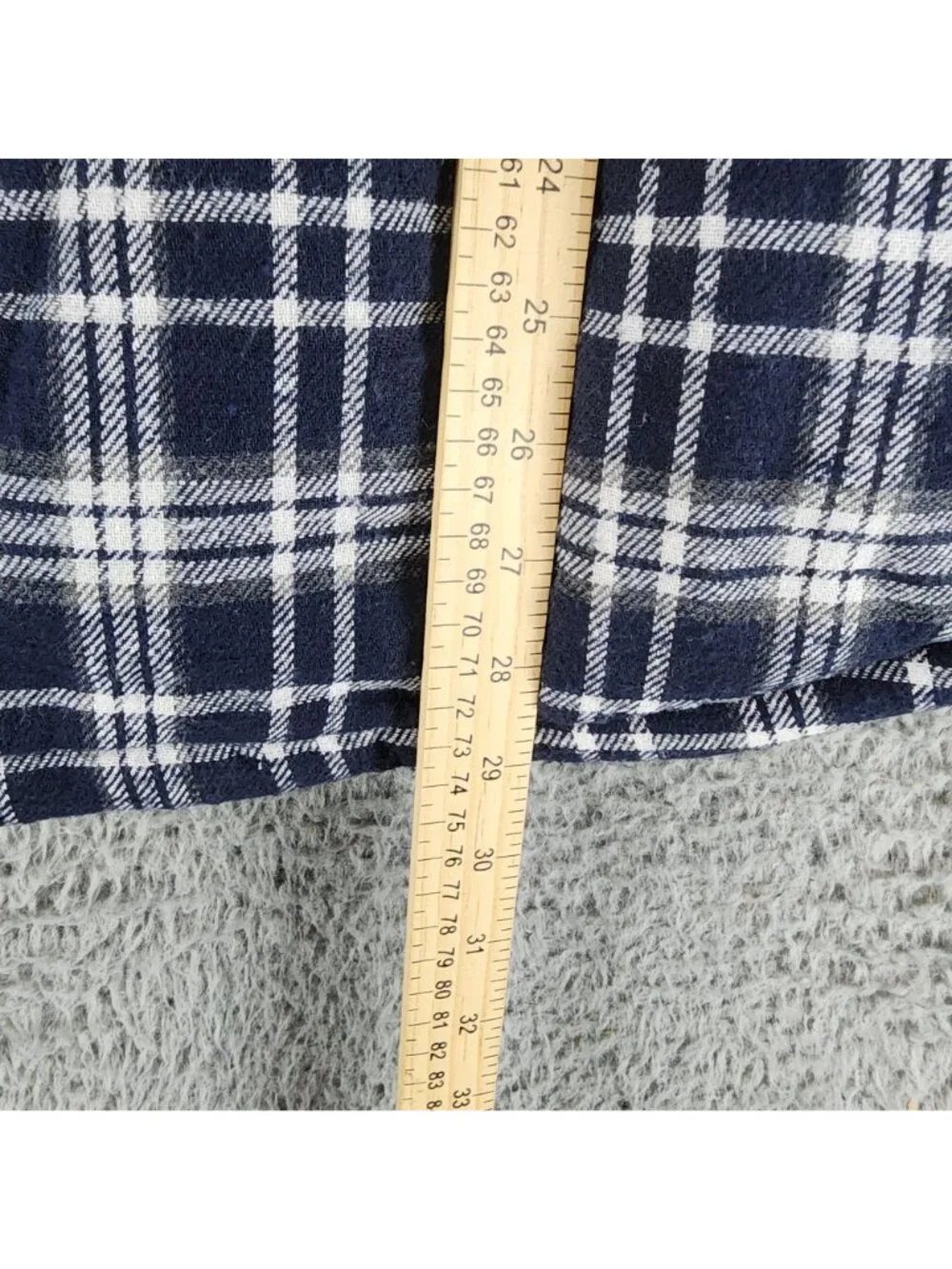 Jachs New York Jacket Mens 2XL Blue Plaid Flannel Button Up Lined Shacket  *NWT*
